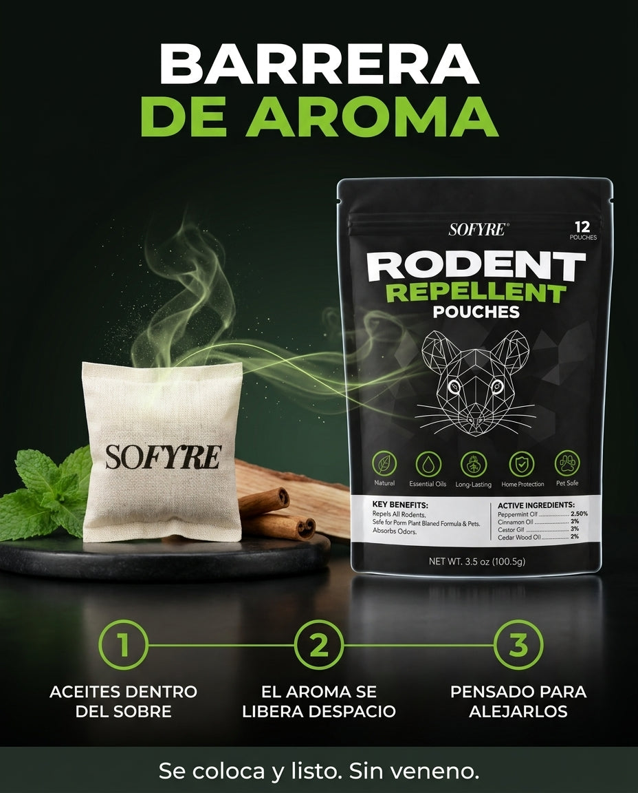 SoFyre Repelente de Roedores — 12 Sobres