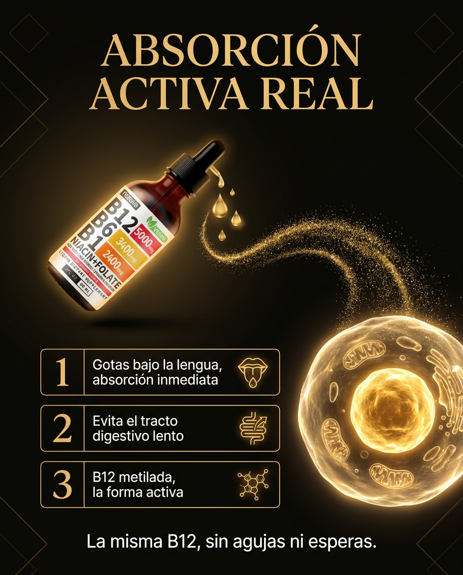 2x1 B12 Sublingual Para Energía Inmediata