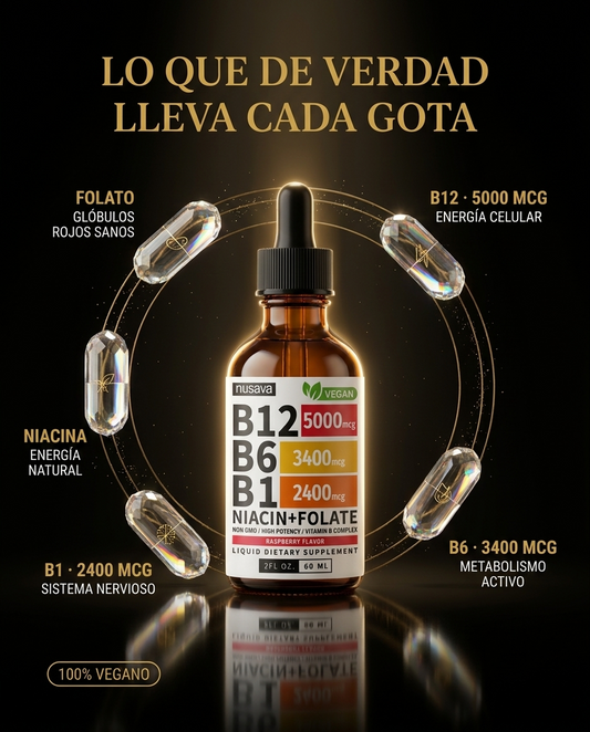 2x1 B12 Sublingual Para Energía Inmediata