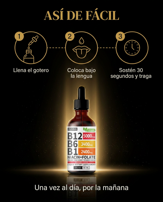 2x1 B12 Sublingual Para Energía Inmediata