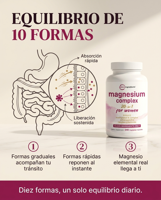 Magnesium Complex: Energía, Sueño y Digestión en Equilibrio
