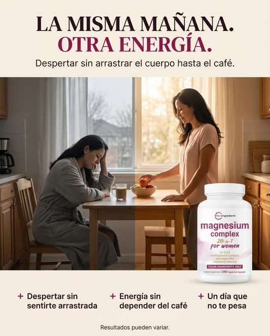 Magnesium Complex: Energía, Sueño y Digestión en Equilibrio