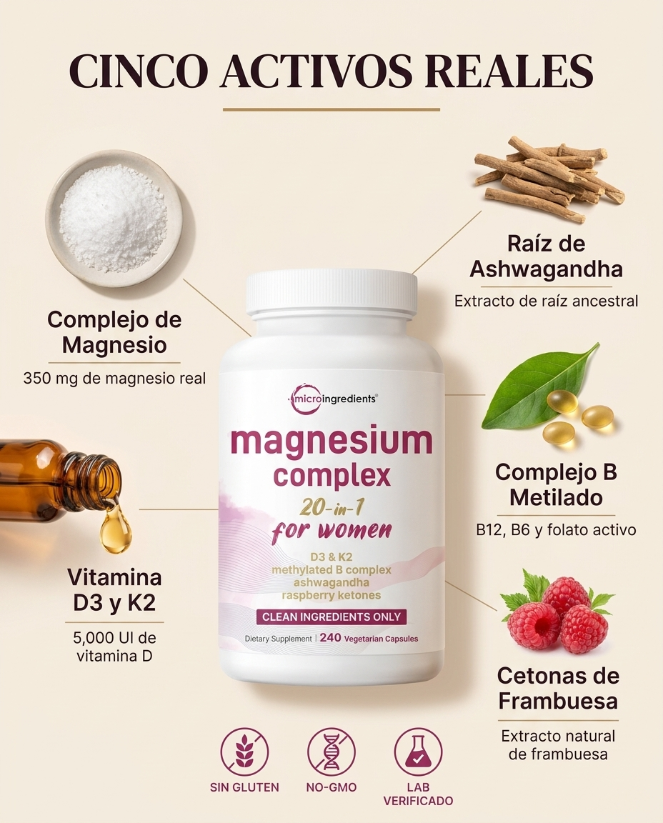 Magnesium Complex: Energía, Sueño y Digestión en Equilibrio