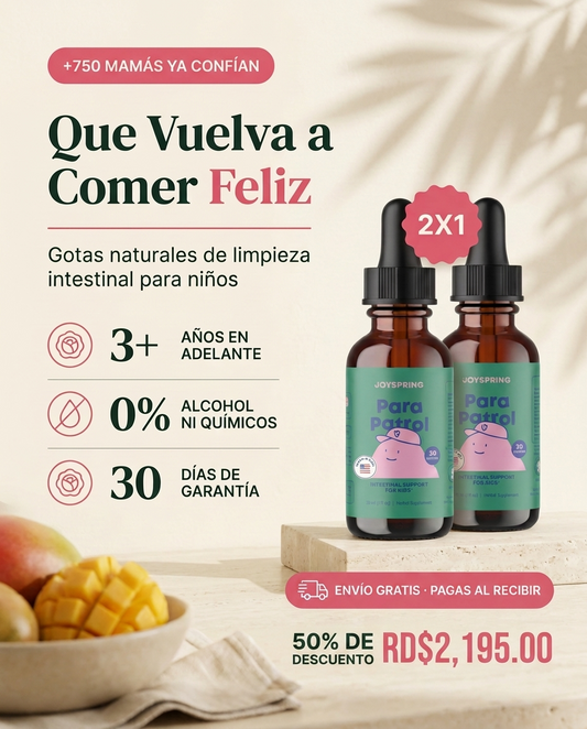 2x1 Soporte Intestinal Natural para Niños
