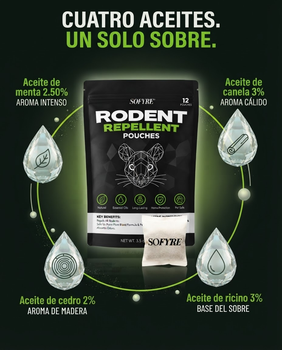 SoFyre Repelente de Roedores — 12 Sobres