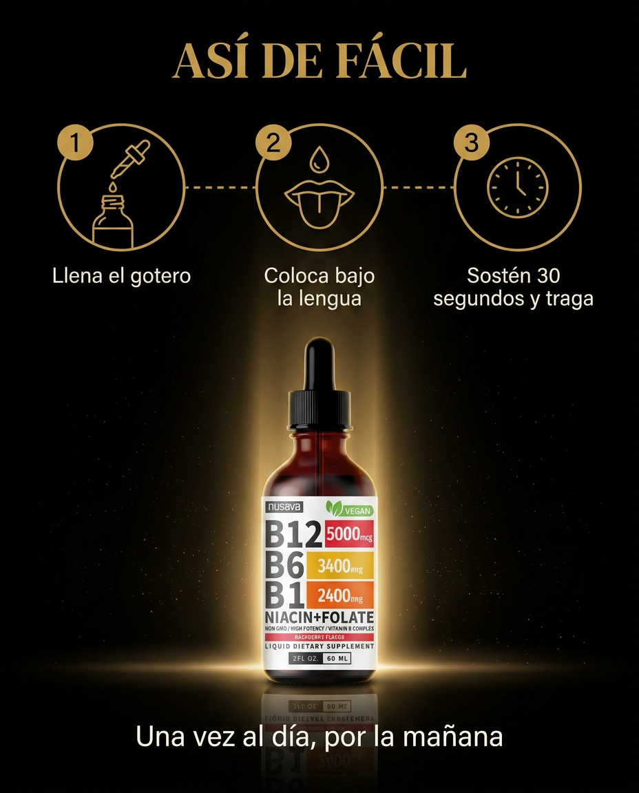 2x1 B12 Sublingual Para Energía Inmediata
