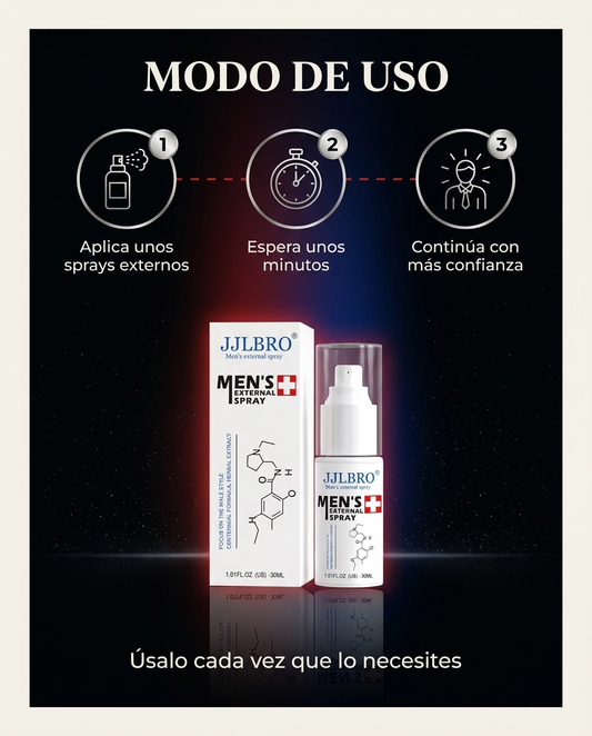 JJLBRO Spray Masculino para Mayor Duración