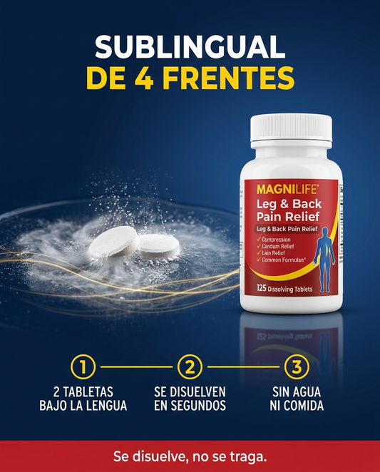 MagniLife Sublingual 4 — 4 activos que se disuelven bajo la lengua · 125 tabletas