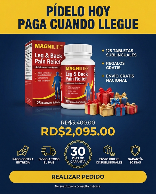 MagniLife Sublingual 4 — 4 activos que se disuelven bajo la lengua · 125 tabletas
