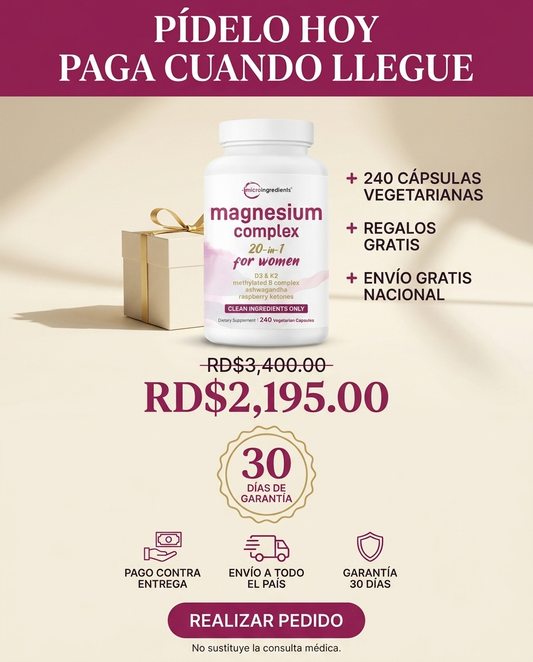 Magnesium Complex: Energía, Sueño y Digestión en Equilibrio